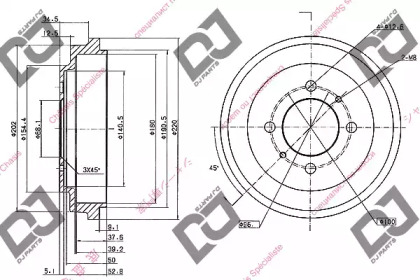 Тормозный барабан DJ PARTS BR1081